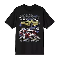 Mens Crew Neck Short Sleeve Regular Fit Graphic T-Shirt