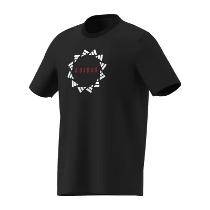 adidas Mens Crew Neck Short Sleeve Graphic T-Shirt