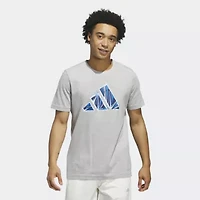 adidas Mens Crew Neck Short Sleeve Active T-Shirt