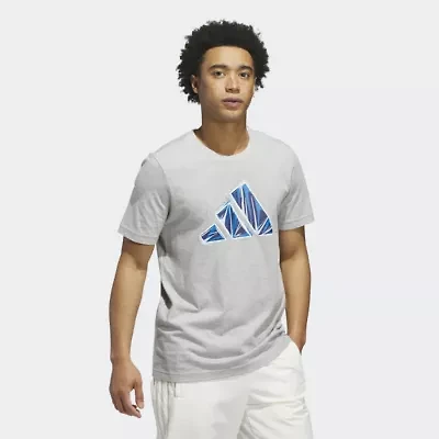 adidas Mens Crew Neck Short Sleeve Active T-Shirt