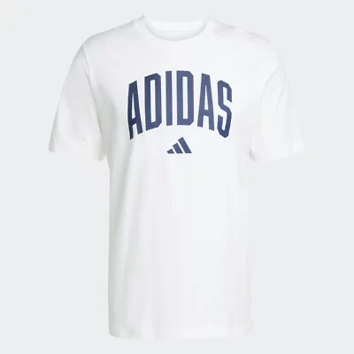 adidas Mens Crew Neck Short Sleeve Regular Fit Big and Tall Graphic T-Shirt