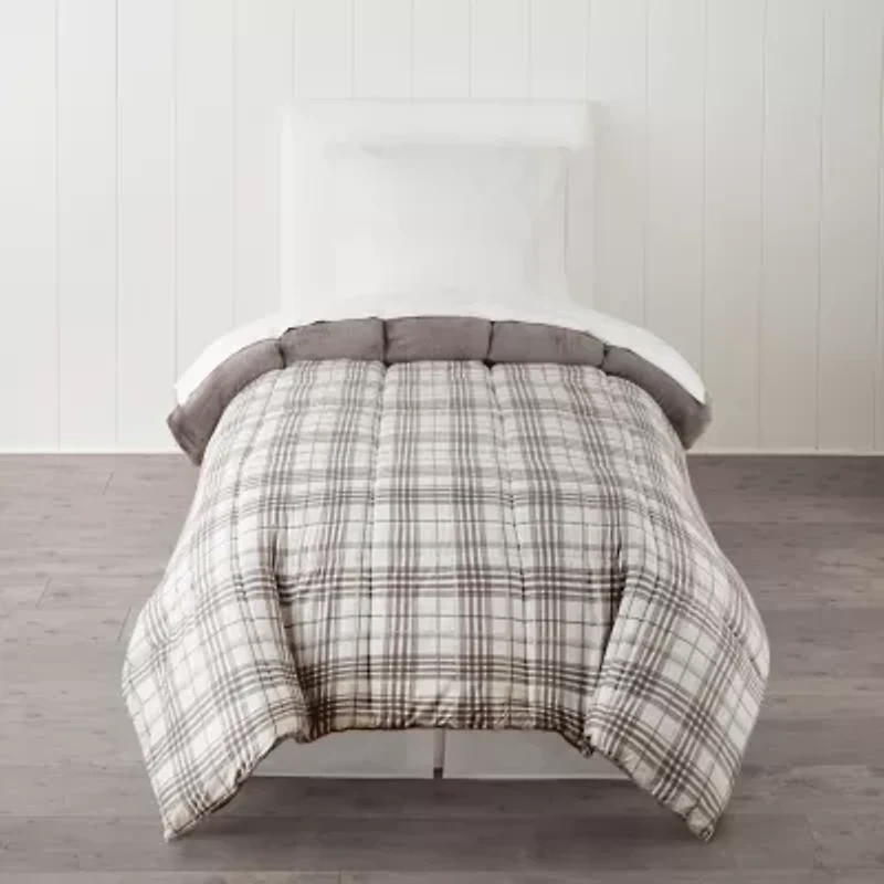 Home Expressions Plush Ultra Soft Down Alternative Reversible Comforter