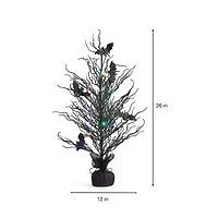 Layerings 26" Bat Tree Halloween Tabletop Decor