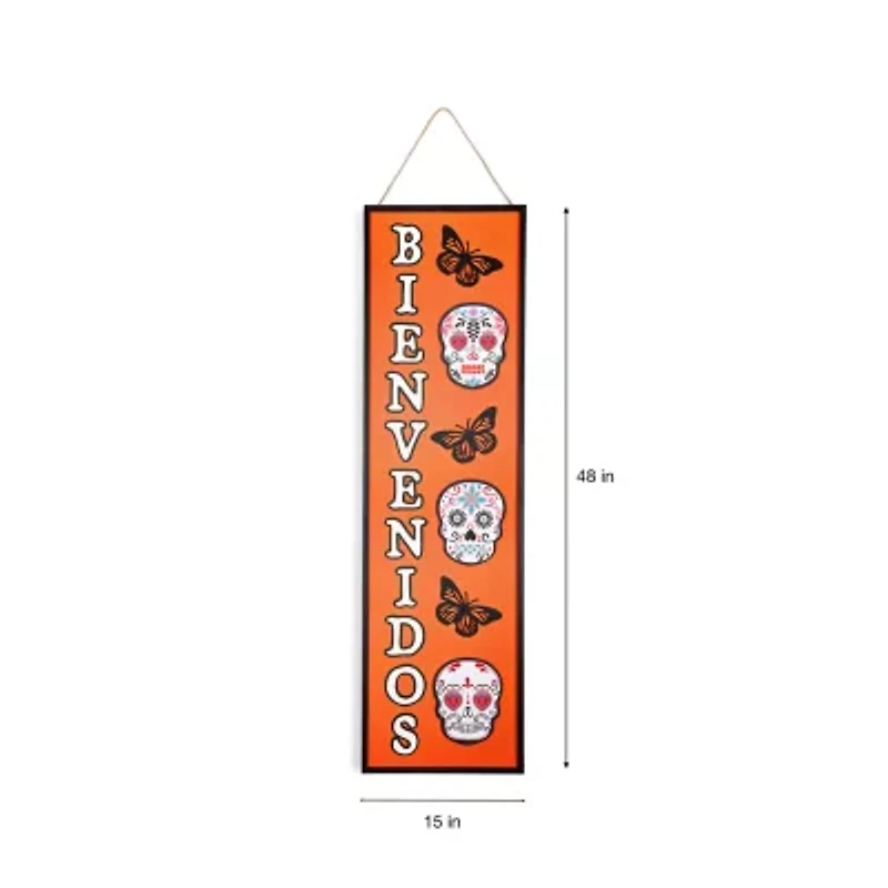 Layerings Day Of The Dead bienvenidos Halloween Porch Sign
