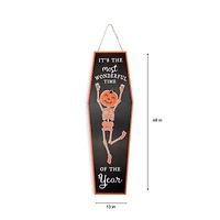 Layerings Coffin Halloween Porch Sign