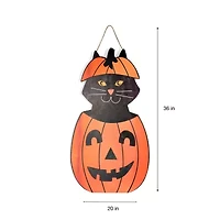 Layerings Cat Pumpkin Halloween Porch Sign