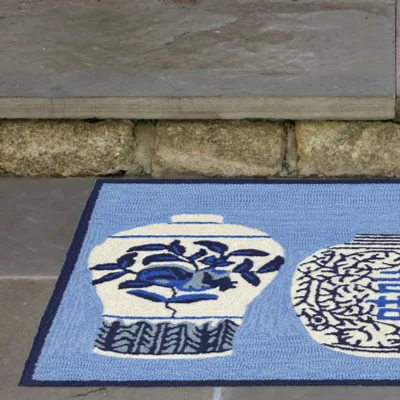 Liora Manne Frontporch Ginger Jars Indoor/OutdoorRug