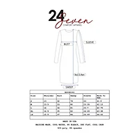24/7 Comfort Apparel Midi Length Fit And Flare Pocket Dress