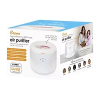 Crane HEPA Air Purifier , 300 Sq Ft. Coverage, Compact