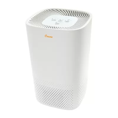 Crane True HEPA Air Purifier With Germicidal UV Light, 250 Sq Ft. Coverage, Standard