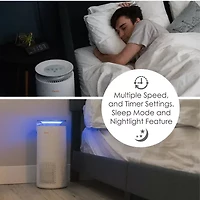 Crane True HEPA Air Purifier With Germicidal UV Light, 500 Sq Ft. Coverage, Ultra Premium