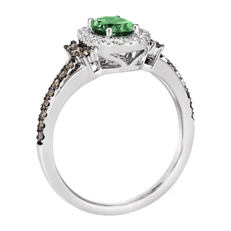 Le Vian® Grand Sample Sale™ Ring featuring 1/2 CT. New Emerald 1/3 CT. Chocolate Diamonds® 1/5 CT. Nude Diamonds™ set in 14K Vanilla Gold®