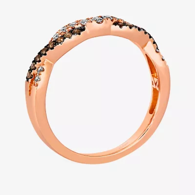 Le Vian® Ring featuring 1/6 CT. Nude Diamonds™ 1/8 Chocolate Diamonds® set 14K Strawberry Gold®