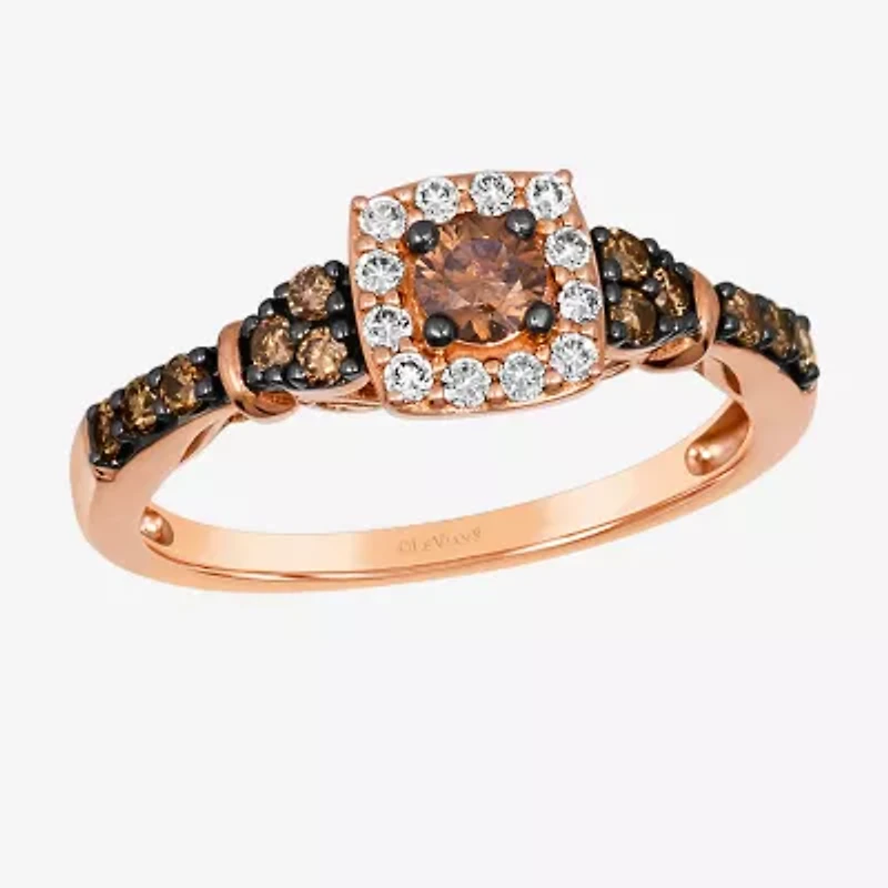 Le Vian® Ring featuring 3/8 CT. Chocolate Diamonds® 1/8 Nude Diamonds™ set 14K Strawberry, Vanilla, or Honey Gold®