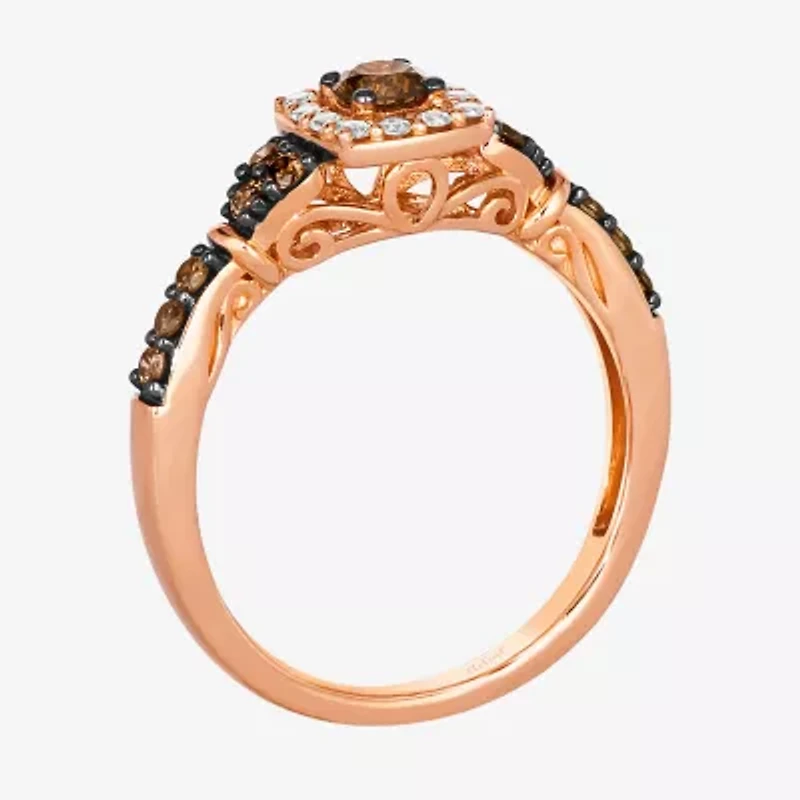 Le Vian® Ring featuring 3/8 CT. Chocolate Diamonds® 1/8 Nude Diamonds™ set 14K Strawberry, Vanilla, or Honey Gold®