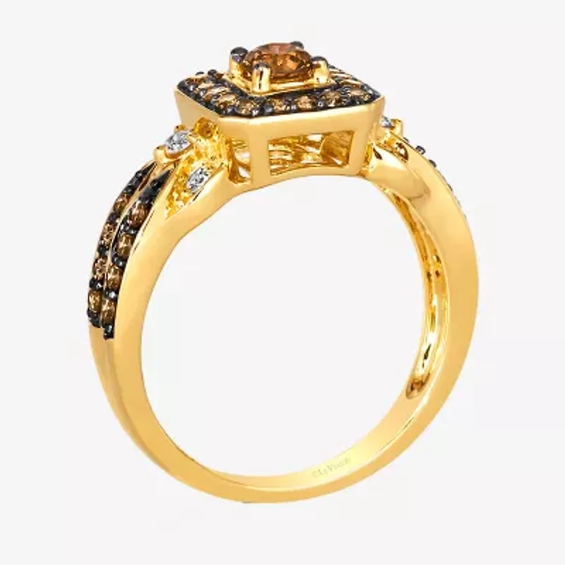 Le Vian® Ring featuring 5/8 CT. Chocolate Diamonds® 1/8 Nude Diamonds™ set 14K Vanilla, Honey or Strawberry Gold™