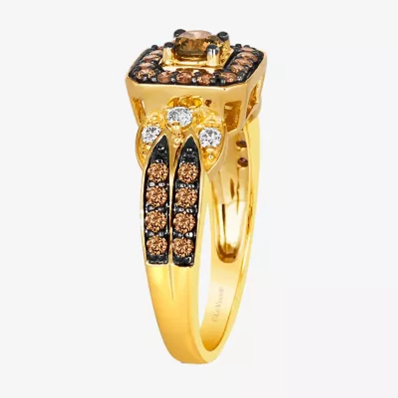 Le Vian® Ring featuring 5/8 CT. Chocolate Diamonds® 1/8 Nude Diamonds™ set 14K Vanilla, Honey or Strawberry Gold™