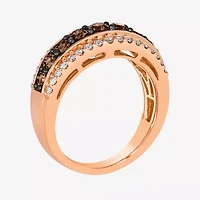 Le Vian® Ring featuring 7/8 CT. Chocolate Diamonds® 1/3 Nude Diamonds™ set 14K Strawberry Gold®
