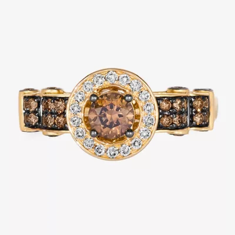 Le Vian® Ring featuring 1 1/10 cts. Chocolate Diamonds® 1/8 Nude Diamonds™ set 14K Vanilla, Honey or Strawberry Gold®