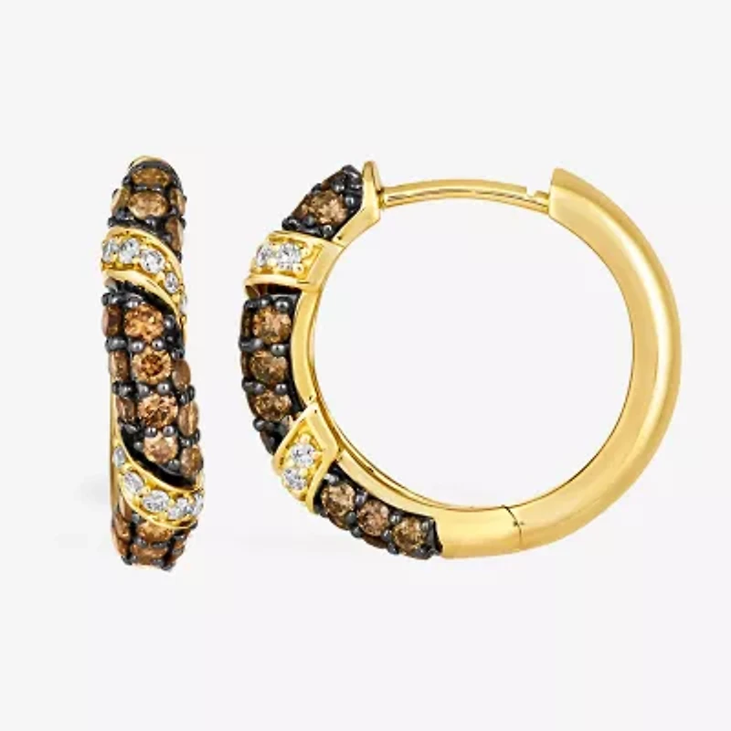 Le Vian® Earrings featuring 7/8 CT. Chocolate Diamonds® 1/6 CT. Nude Diamonds™ set in 14K Honey Gold™