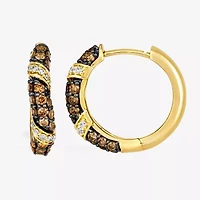 Le Vian® Earrings featuring 7/8 CT. Chocolate Diamonds® 1/6 CT. Nude Diamonds™ set in 14K Honey Gold™