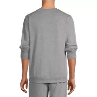 Mens Round Neck Long Sleeve 2-pc. Pajama Sets