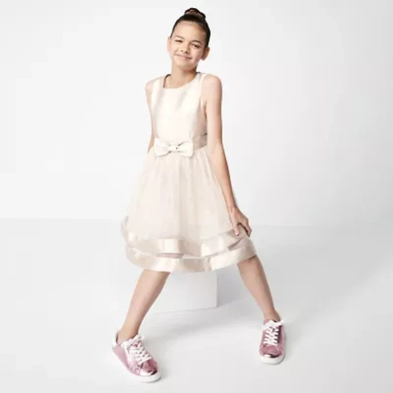 Speechless Little & Big Kid Girls Sleeveless Fit + Flare Dress