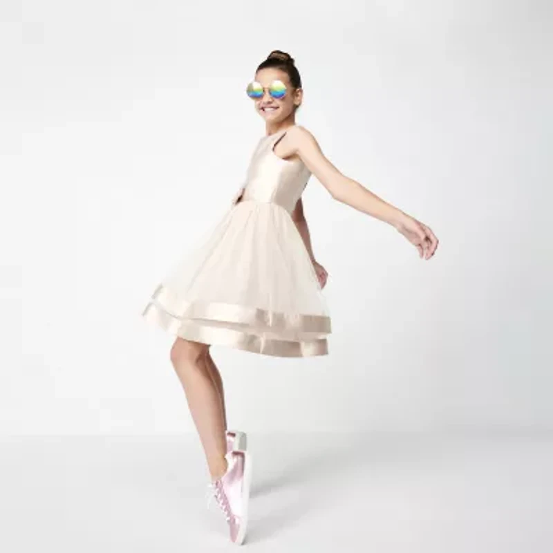 Speechless Little & Big Kid Girls Sleeveless Fit + Flare Dress