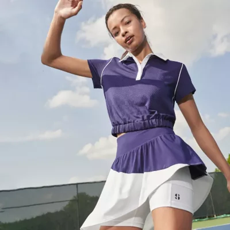 Sports Illustrated Womens Short Sleeve Polo Shirt