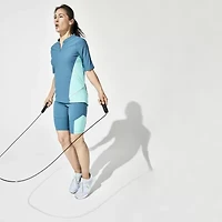 Xersion Womens Mock Neck Short Sleeve Jersey