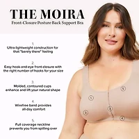 Leading Lady The Moira - Front Close Posture Back Support Bra 5031