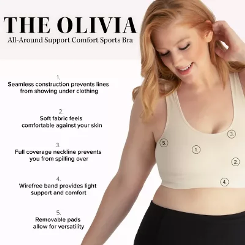 Leading Lady® The Olivia - All-Around Support Comfort Sports Bra 5504