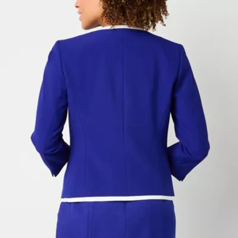 Black Label by Evan-Picone Womens Classic Fit Suit Jacket