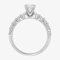 Limited Quantities! Womens 1 1/4 CT. T.W. Natural White Diamond Platinum Side Stone Engagement Ring