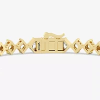 F / Si2) Womens 5 CT. T.W. Lab Grown White Diamond 10K Gold 7.5 Inch Tennis Bracelet