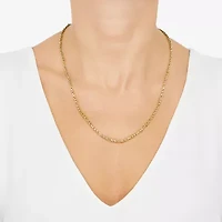 Womens 14K Gold Inch Link Chain Necklace
