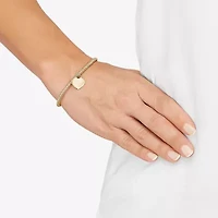 Made in Italy Womens 14K Gold Heart Charm Bracelet