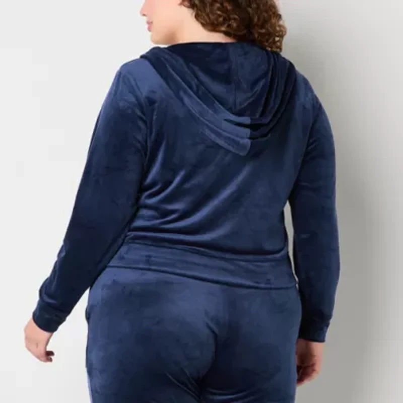 Juicy By Couture Womens Midweight Juniors Plus Track Jacket