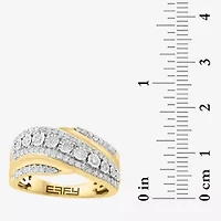 Effy Final Call Womens 5/8 CT. T.W. Natural White Diamond 14K Two Tone Gold Band