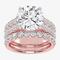 (G-H / Vs2-Si1) Womens 7 Ct.T.W. Lab Grown White Diamond 14K Gold Side Stone Bridal Set