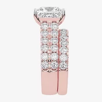 (G-H / Vs2-Si1) Womens 7 Ct.T.W. Lab Grown White Diamond 14K Gold Side Stone Bridal Set