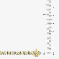 (H / I1) Womens 2 CT. T.W. Lab Grown White Diamond Sterling Silver 7.25 Inch Tennis Bracelet