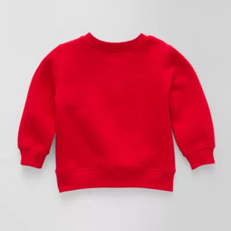 Okie Dokie Baby Unisex Crew Neck Fleece Long Sleeve Sweatshirt