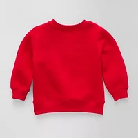 Okie Dokie Baby Unisex Crew Neck Fleece Long Sleeve Sweatshirt