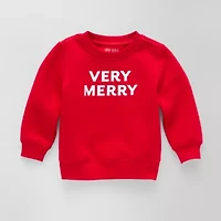 Okie Dokie Baby Unisex Crew Neck Fleece Long Sleeve Sweatshirt