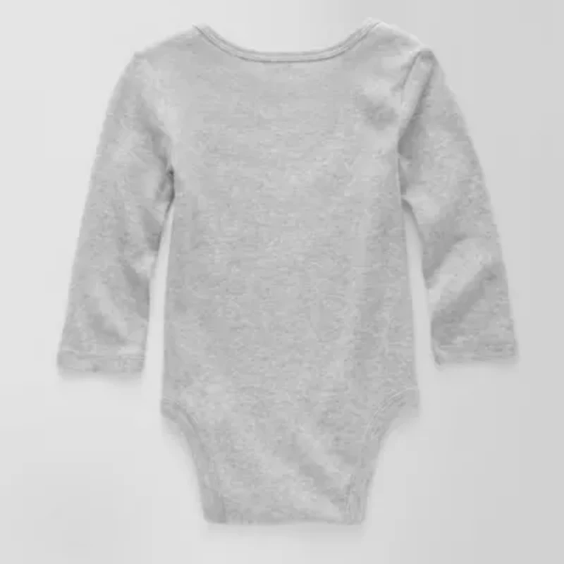 Okie Dokie Baby Unisex Crew Neck Long Sleeve Rib Bodysuit