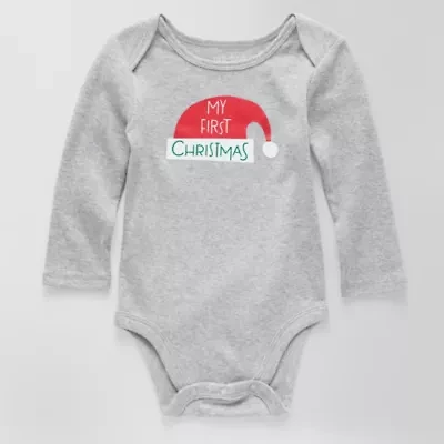 Okie Dokie Baby Unisex Crew Neck Long Sleeve Rib Bodysuit