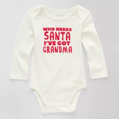Okie Dokie Baby Unisex Crew Neck Long Sleeve Rib Bodysuit