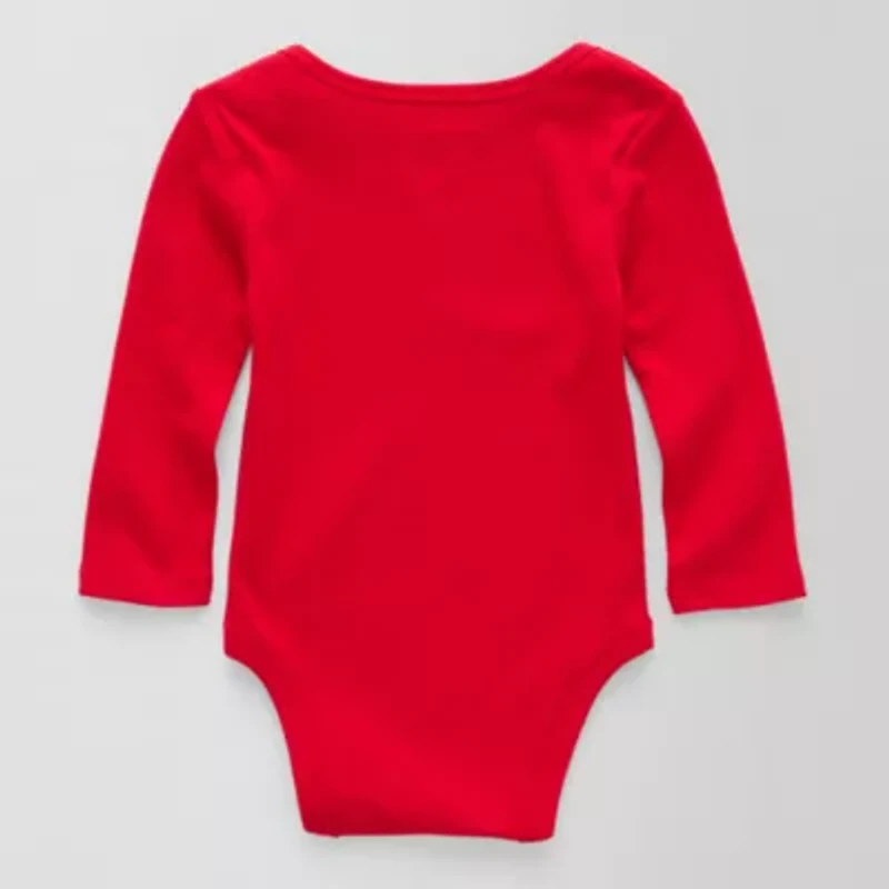 Okie Dokie Baby Unisex Crew Neck Long Sleeve Rib Bodysuit