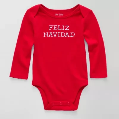 Okie Dokie Baby Unisex Crew Neck Long Sleeve Rib Bodysuit